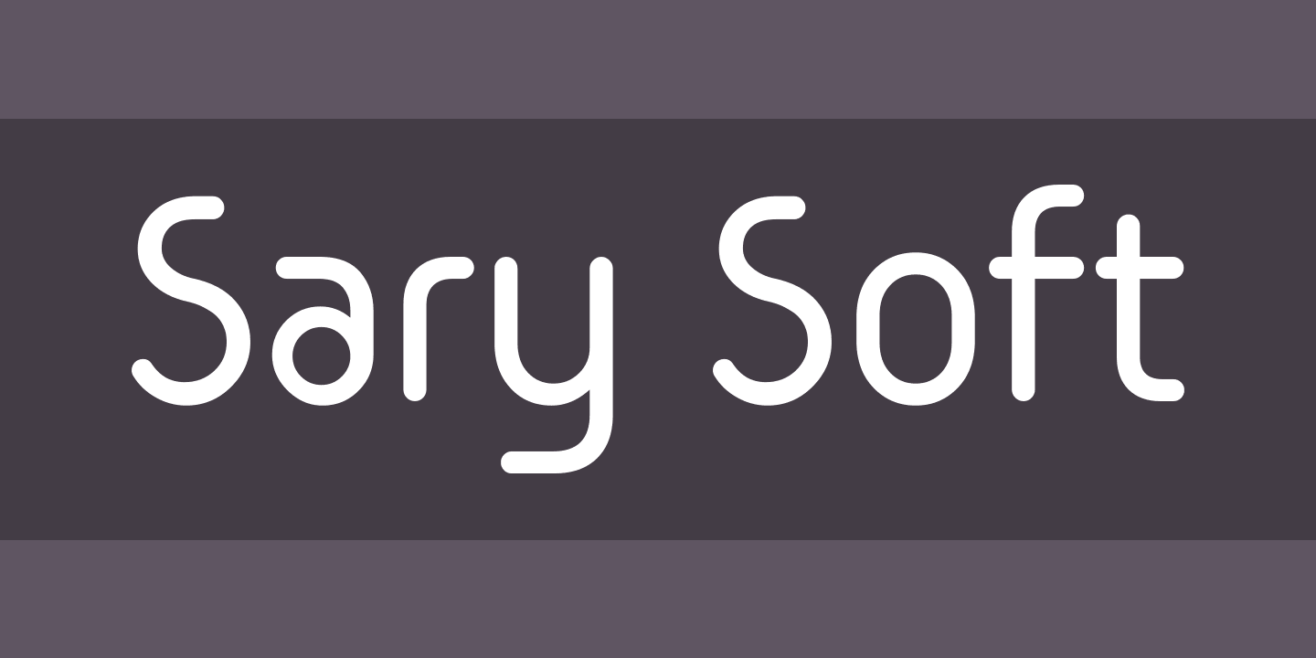 Przykład czcionki Sary Soft